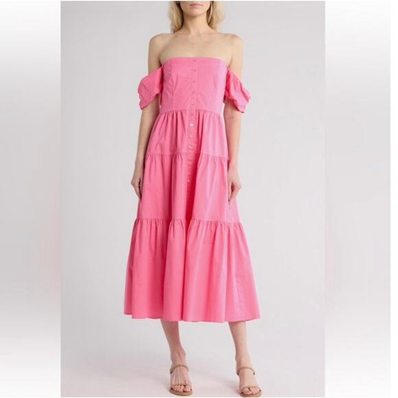 NWT Staud Elio Drees in Plumeria SZ 10 - Picture 1 of 7